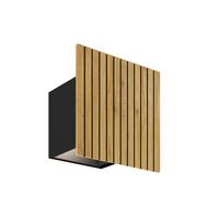 KINKIET LED 142554 SAALBACH *WW* - kolor dębowy, Natur, drewno (15/15/15cm) - Waldwelt