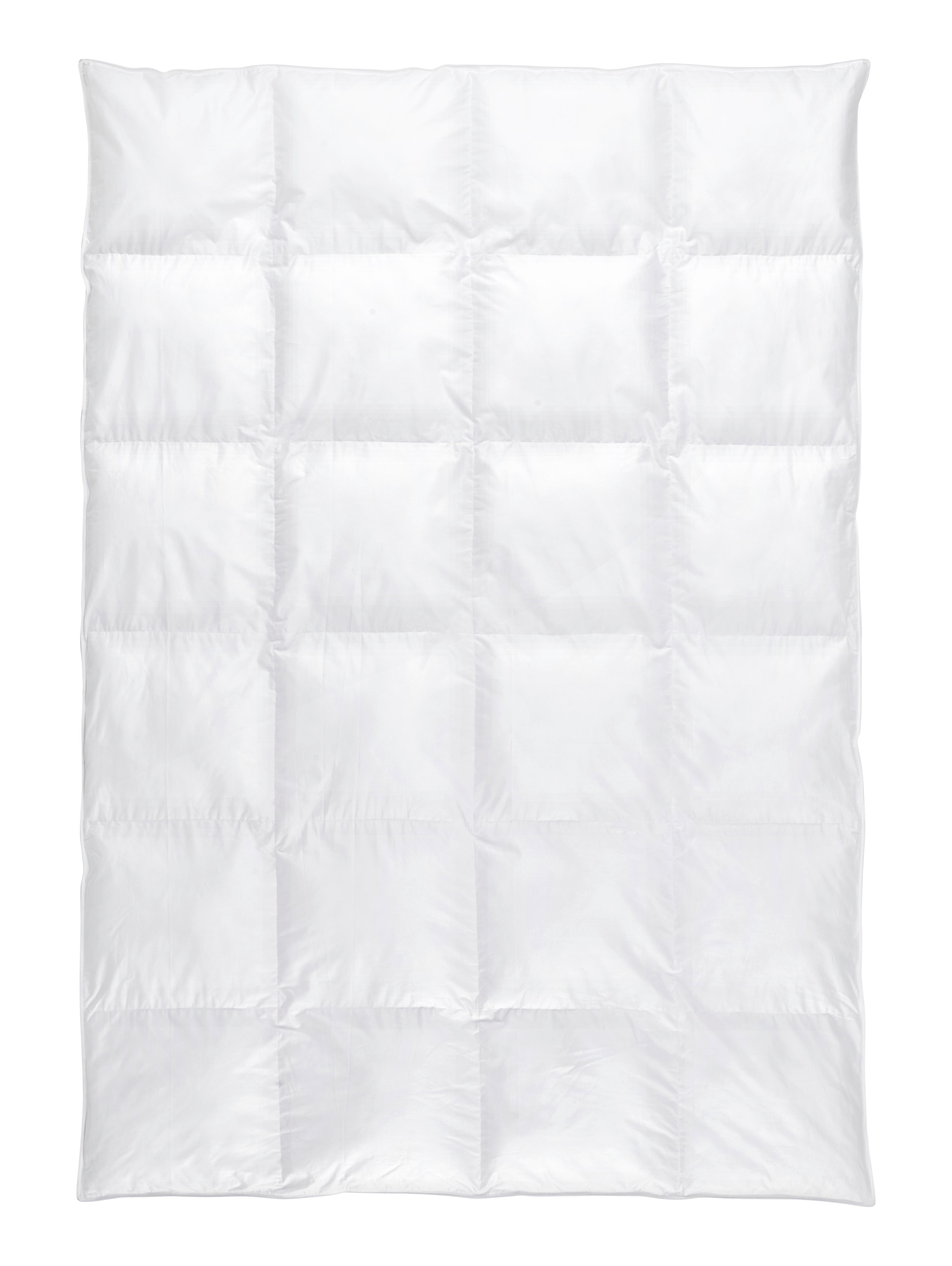 Ganzjahresduvet Vegandown ca. 160x210cm - Weiss, Konventionell, Textil (160/210cm) - Premium Living