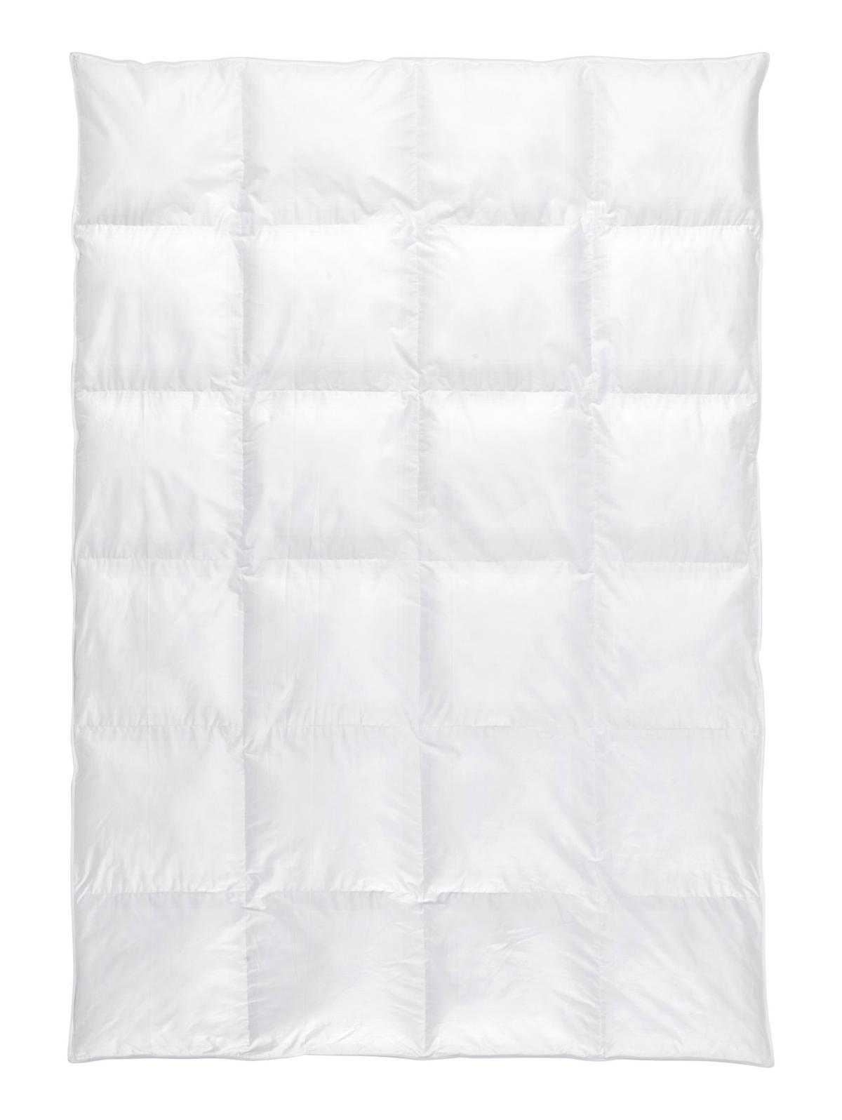 Ganzjahresduvet Vegandown ca. 160x210cm - Weiss, Konventionell, Textil (160/210cm) - Premium Living