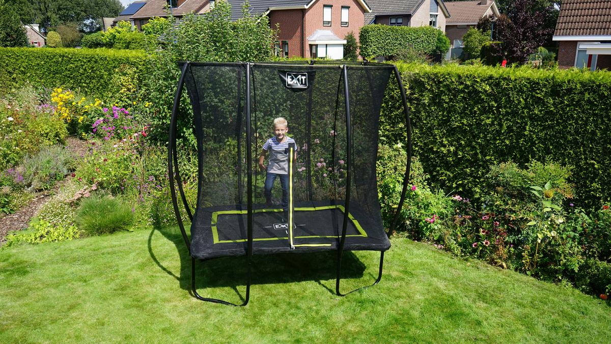 Trampolin Exit Silhouette, 214x305cm - črna, Konvencionalno, kovina (214/262/305cm) - EXIT Toys