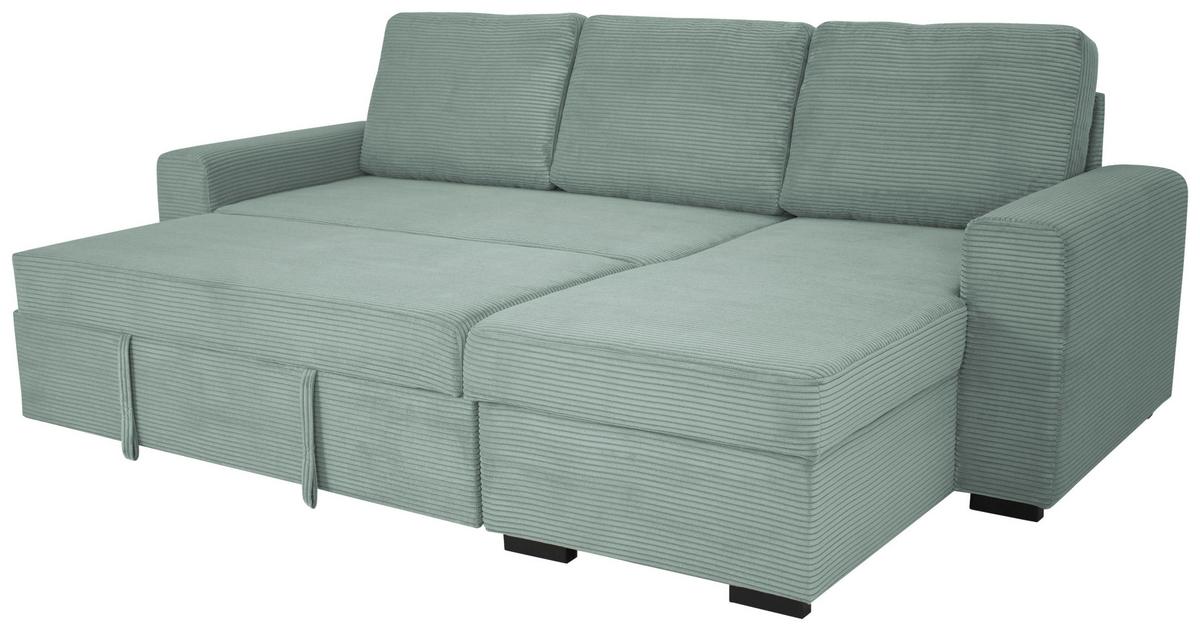 Sedežna Garnitura Tara, Zelena, Ležišče In Predal - Moderno, tekstil (245/158cm) - Mömax