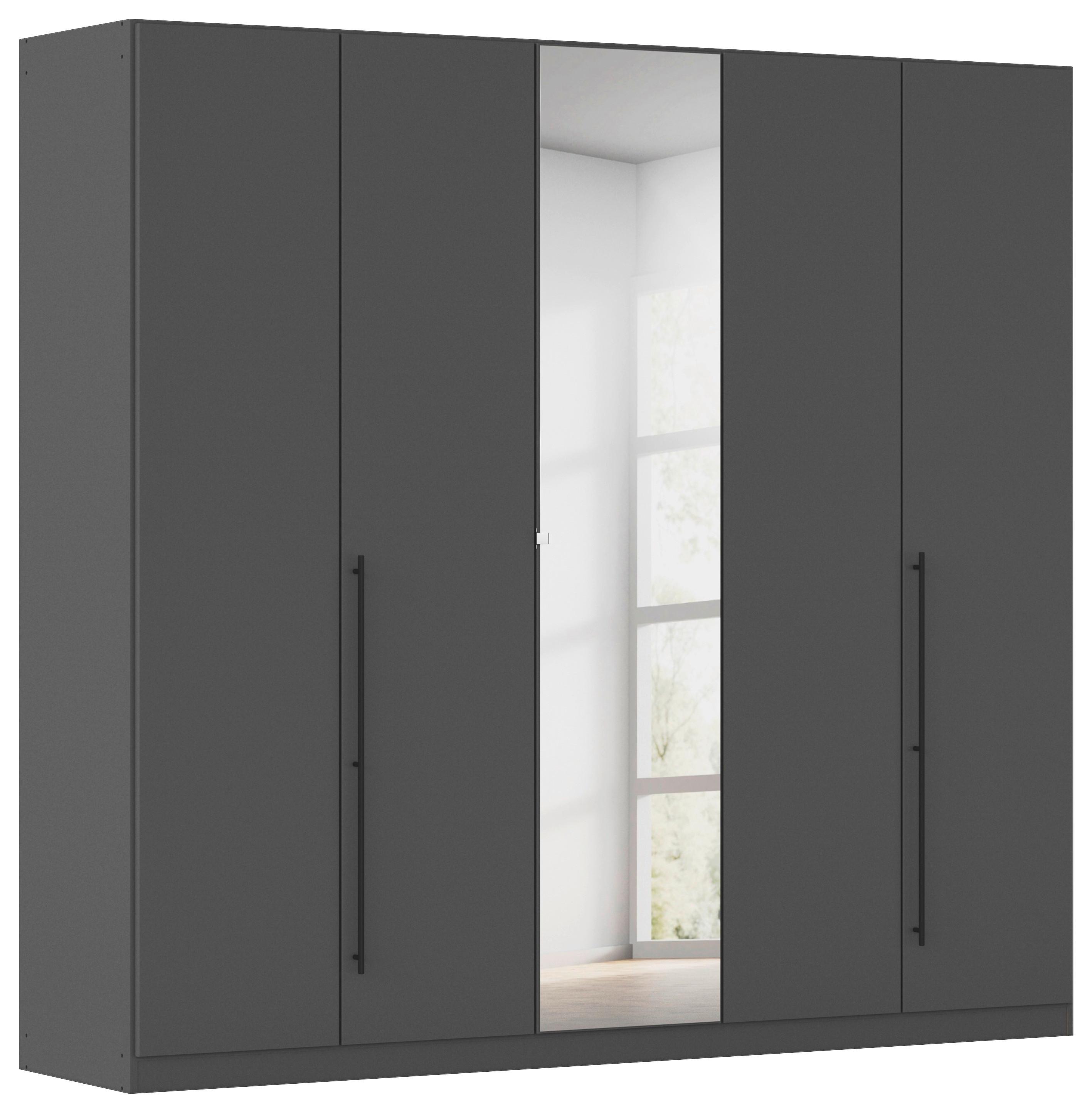 Kleiderschrank Safari Grau - Grau, KONVENTIONELL, Holzwerkstoff/Metall (226/229/54cm) - Based