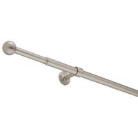 Karnisa Wand/decke -Jub-, 120-210 Cm - barve nerjavečega jekla, kovina (120-210cm) - Premium Living