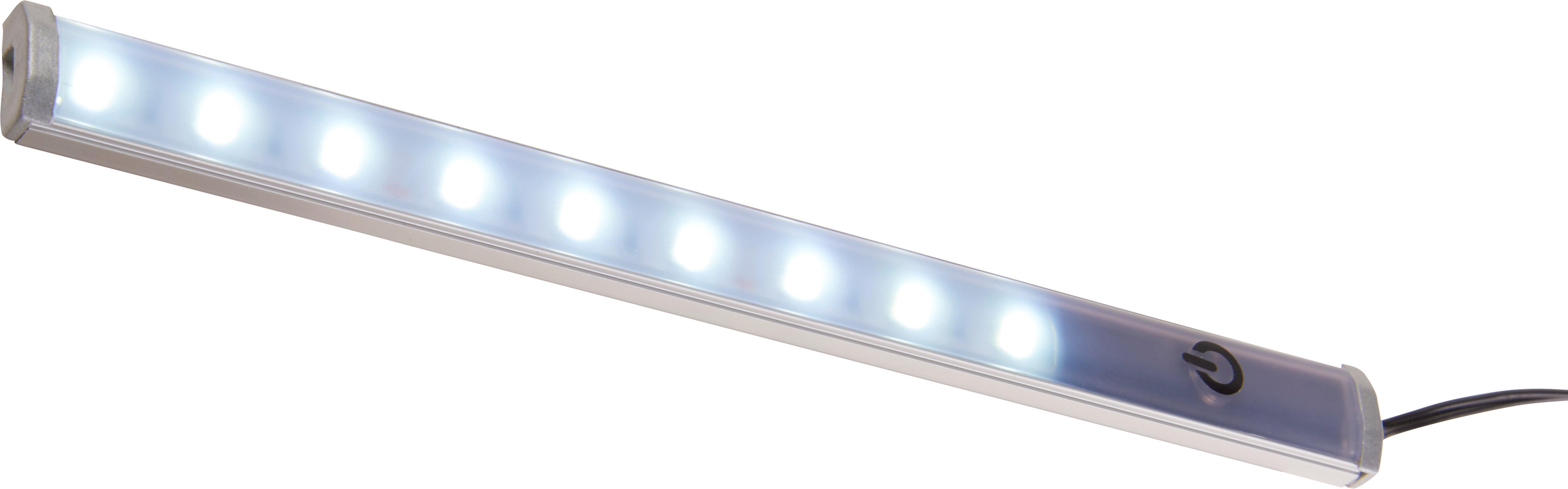 LISTWA OŚWIETLENIOWA SPECTRE -HOM IN- - kolor aluminiowy, Design, tworzywo sztuczne (20/1,5/1,5cm) - Hom`in