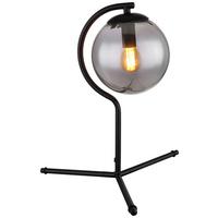 Tischleuchte Porry Schwarz D: 35cm 1-Flm. - Schwarz, Basics, Glas/Metall (35/35cm) - Globo