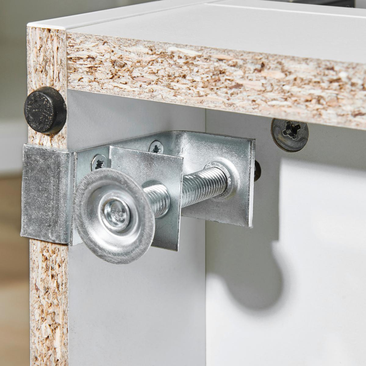 Nogica Unit - boje aluminija, Moderno, metal (4/6/3cm) - Based