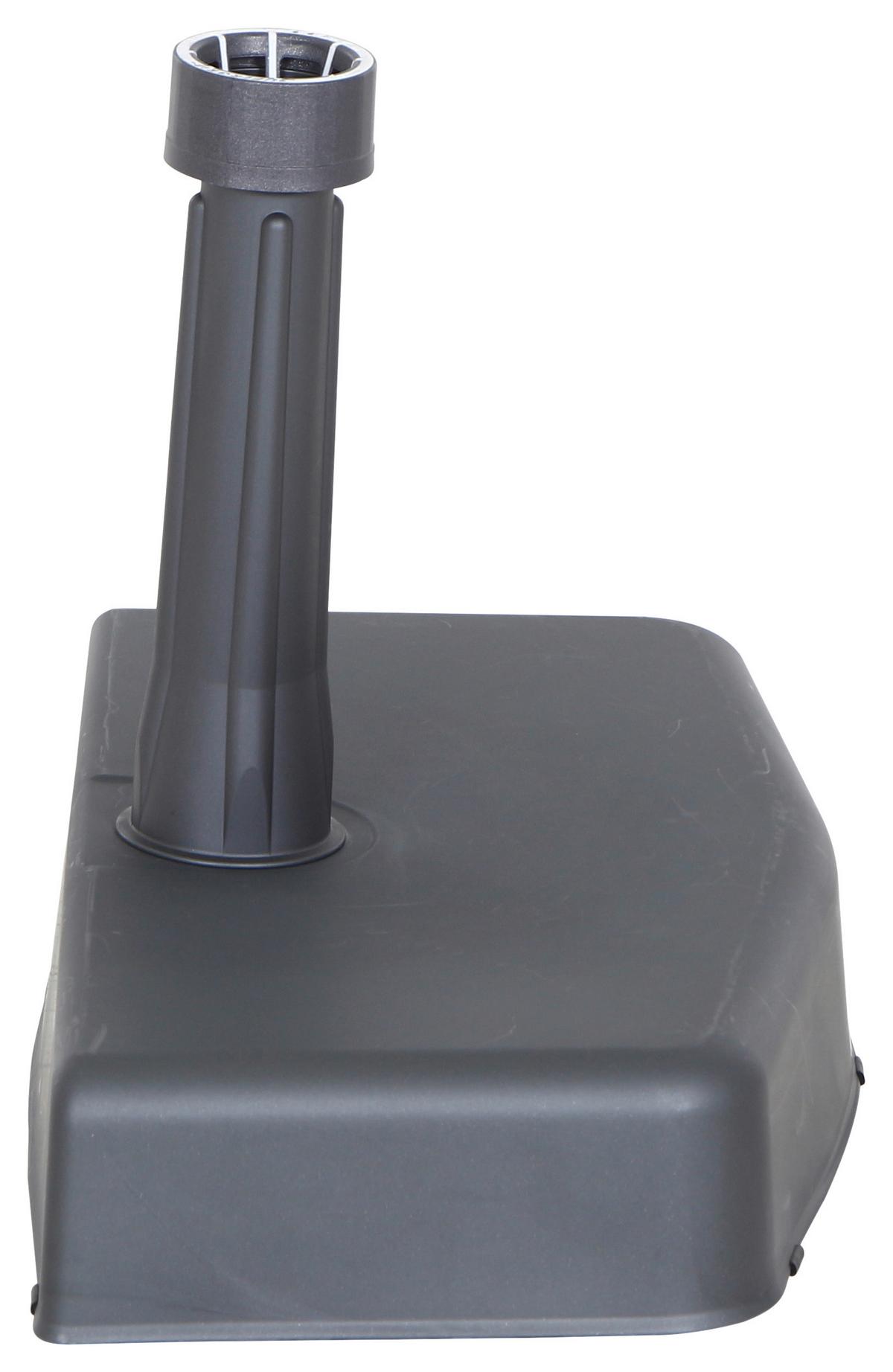 Schirmständer Kunststoff/Beton für DM 1,9-3,6 cm - Anthrazit, KONVENTIONELL, Kunststoff/Stein (50/9/25cm) - Siena Garden