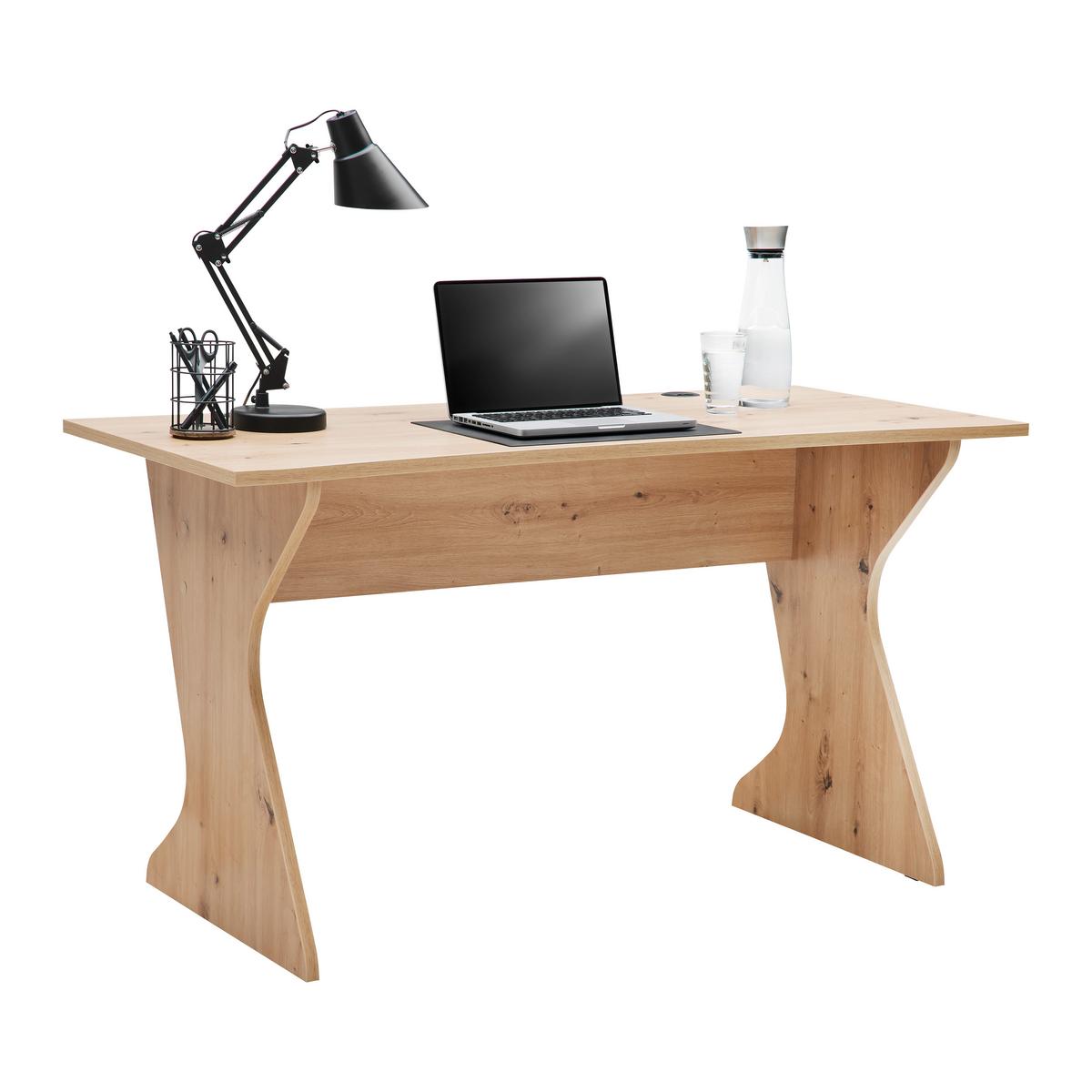 Schreibtisch Utapau in Eiche Artisan - Eiche Artisan, Modern, Holzwerkstoff (140/76,2/65cm) - Mömax