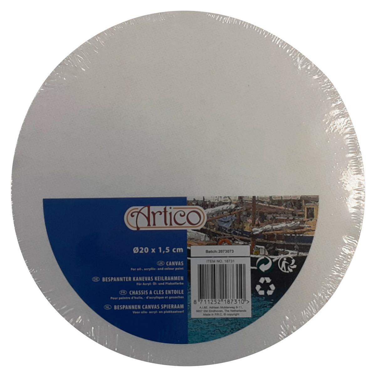 Festővászon Creative - fehér, textil/fa (20/1,5cm)