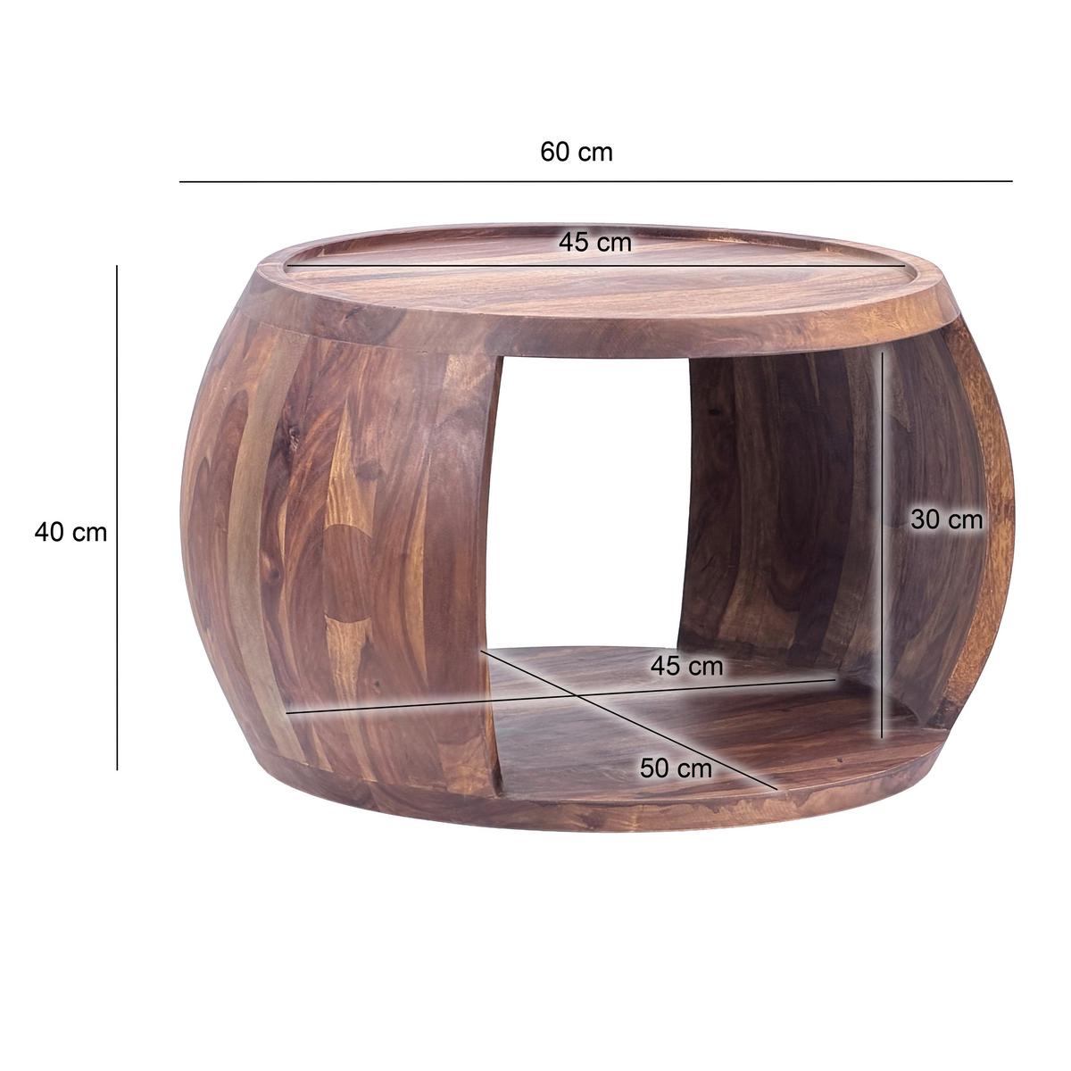 Măsuță De Cafea Wl7.409 - maro, Design, lemn (60/50/40cm) - MID.YOU