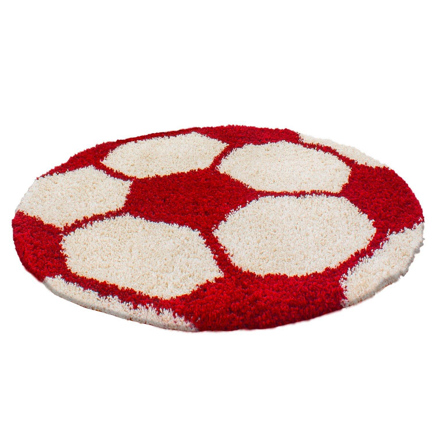 Kinderteppich Fun Rot Ø ca. 100cm - Rot, Trend, Textil (100/100cm) - Ben'n'jen