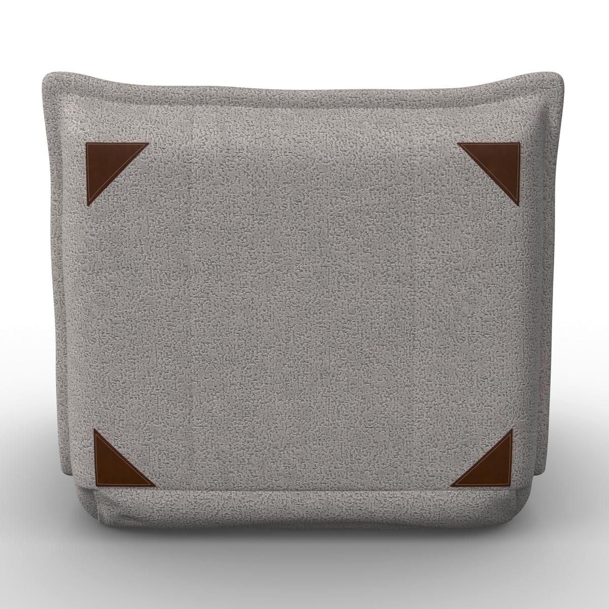 Fekvőfotel Tamara - világosszürke, Modern, textil/fém (82/31/69cm) - Bessagi Home