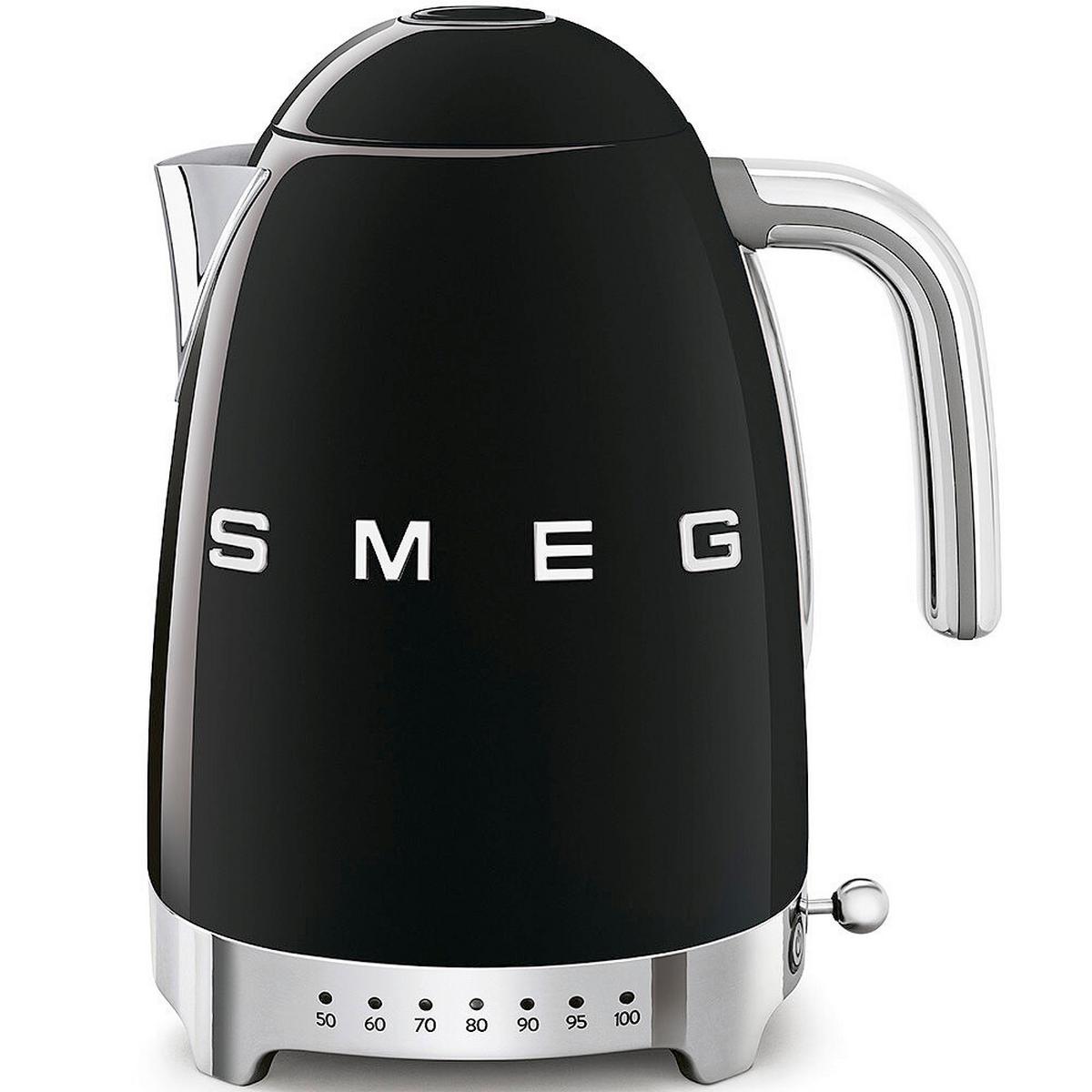 CZAJNIK ELEKTRYCZNY KLF04BLEU SMEG - czarny, Basics, metal (22,3/28/17,1cm) - SMEG