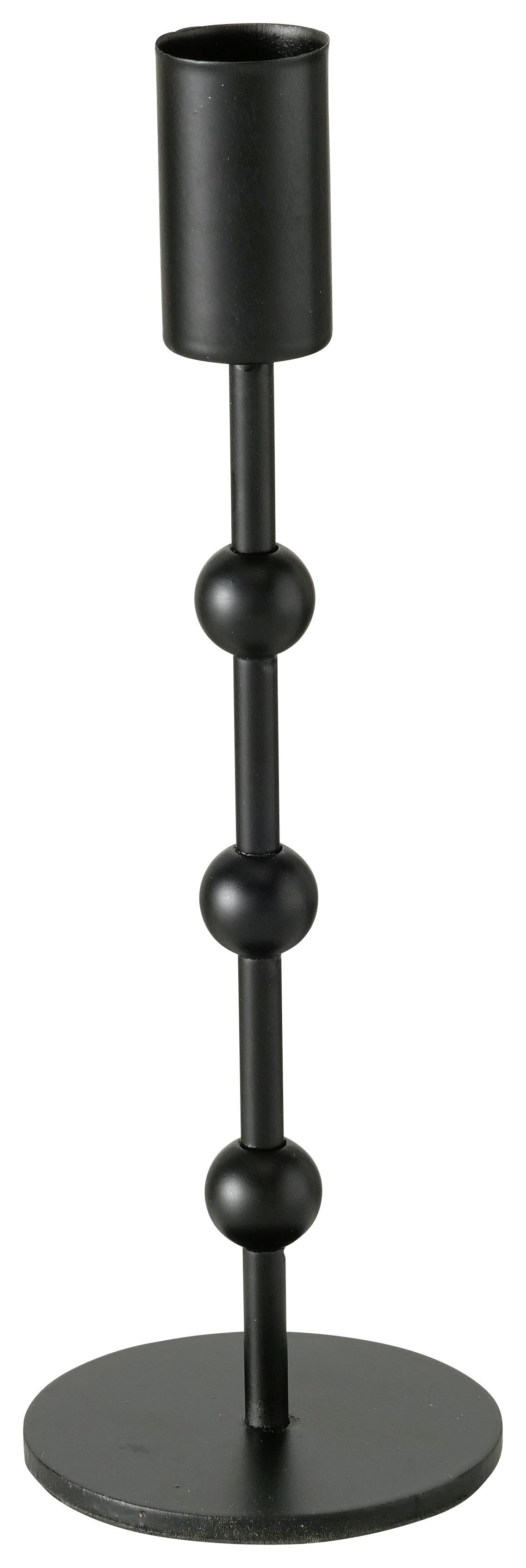 Gyertyatartó Szett Kimberly - fekete, Modern, fém - Modern Living