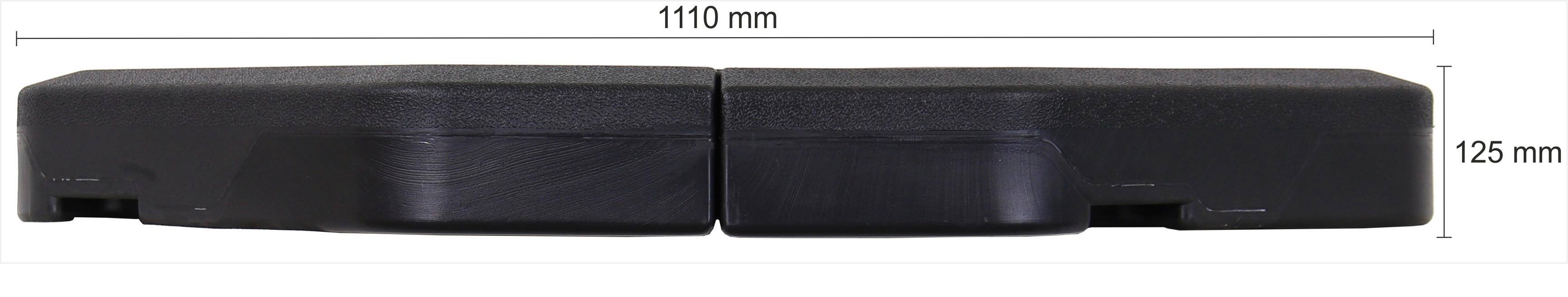 Schneider Sonnenschirmständer mit Einlegeplatten Anthrazit - Anthrazit, Basics, Kunststoff (117,5/111cm) - Schneider