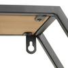 VÄGGHYLLPLAN OLANA - svart/naturfärgad, Lifestyle, metall/trämaterial (88/63/12cm) - Mömax