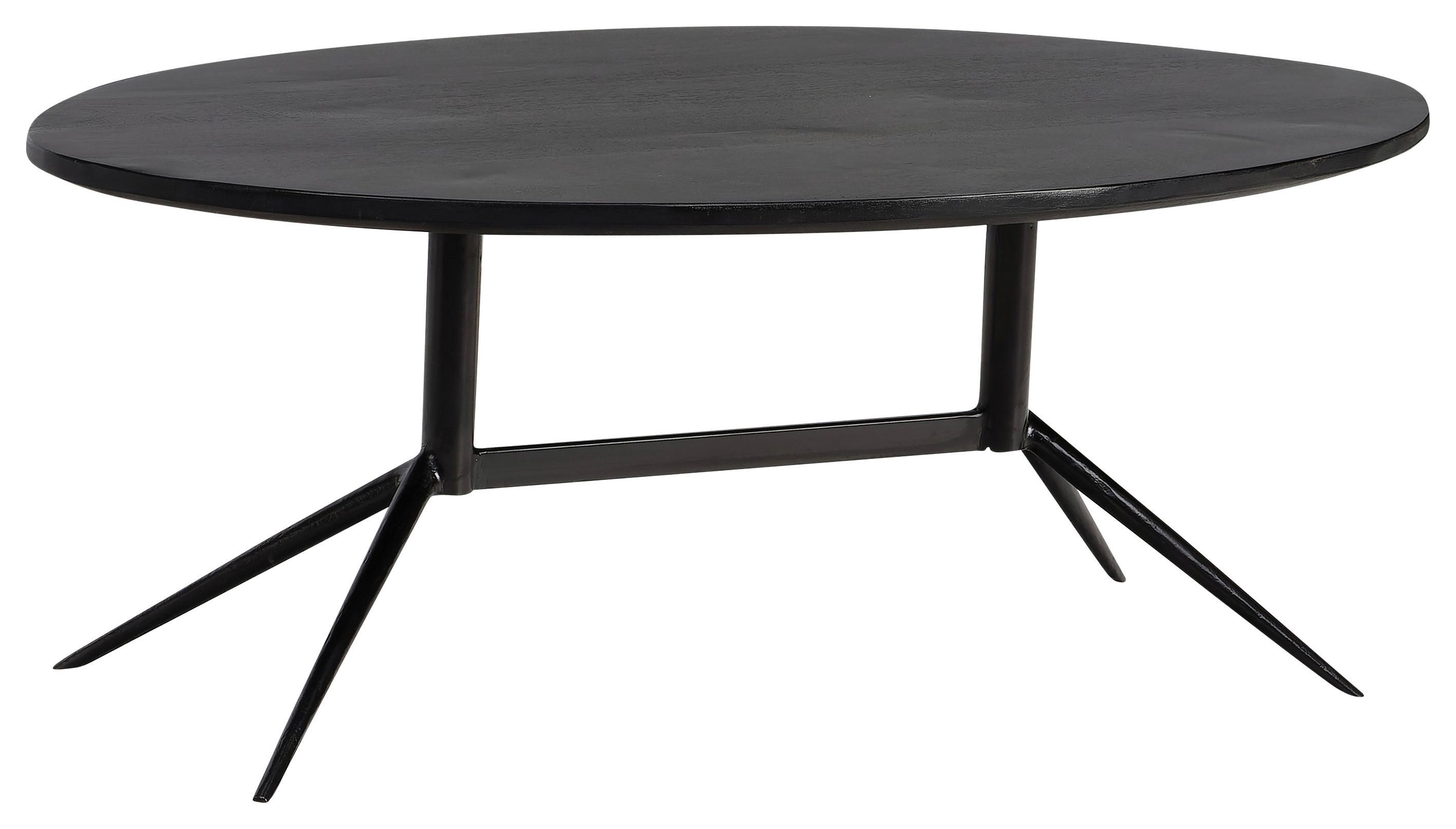 COUCHTISCH WL6.845 - Schwarz, Design, Holz/Metall (90/50/35cm) - MID.YOU