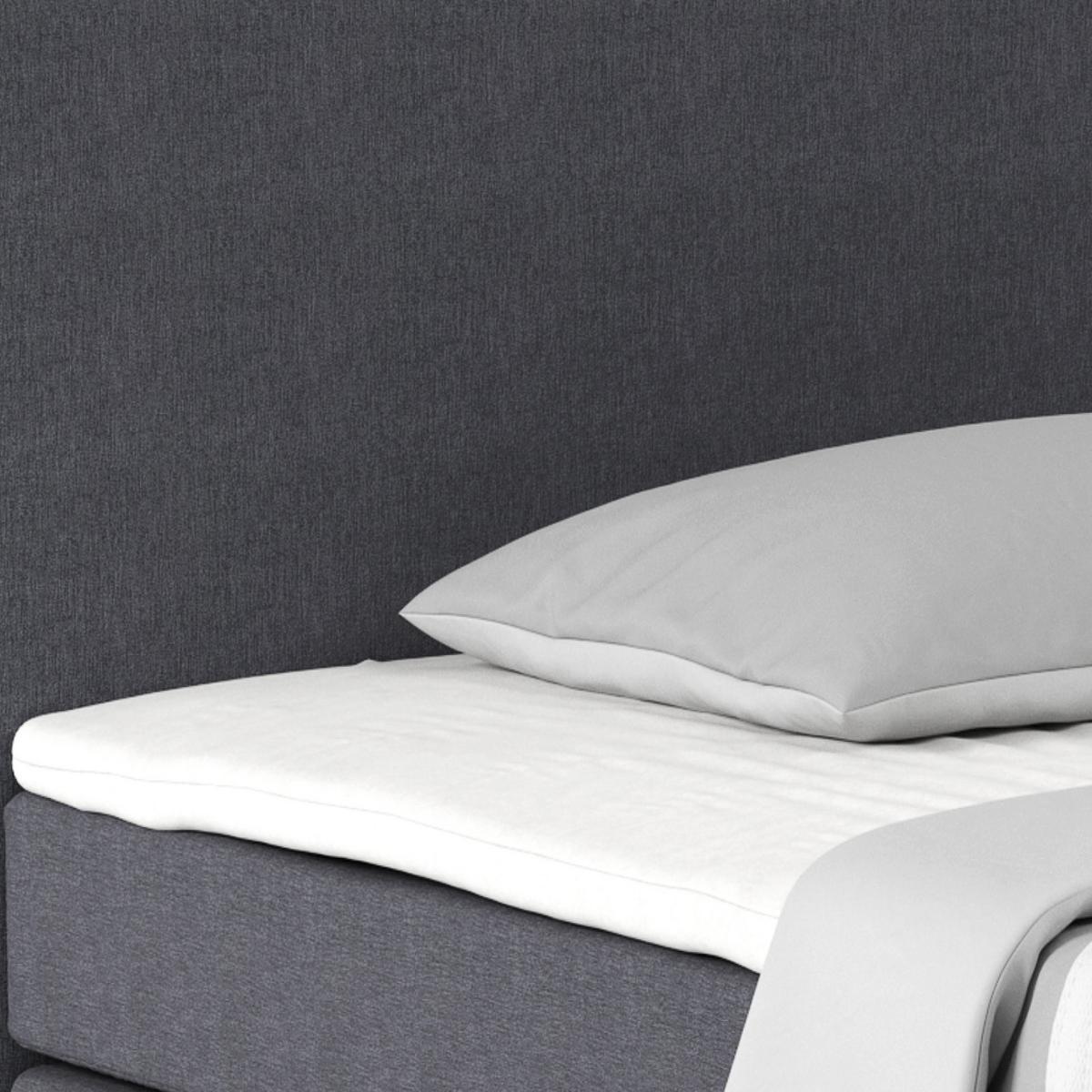 Boxspring Krevet Nero - boje kroma/antracit, Konvencionalno, tekstil/metal (140/200cm) - Best Price
