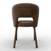 CHAISE ANEA - marron, MODERN, métal/textile (52/79/55,5cm) - Bessagi Home