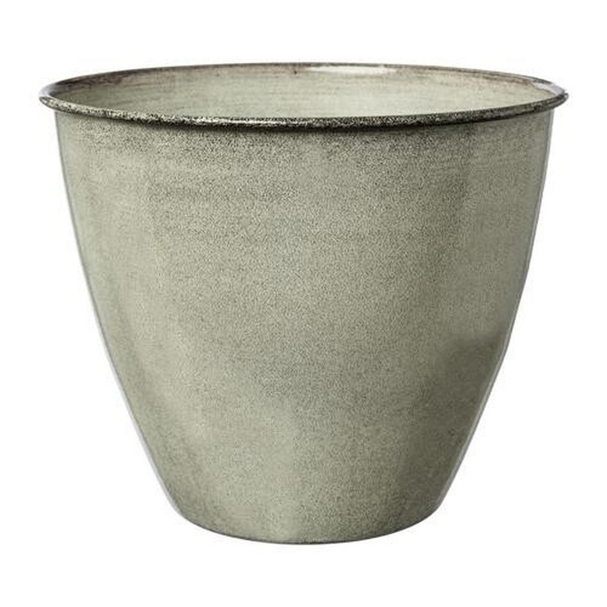 Kaspó Átm.: Kb. 33cm Talara I - krém, Basics, fém (33cm) - Premium Living