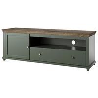Tv-elem Evora - tölgyfa színű/bronzszínű, Design, faalapú anyag (181/61/49cm)