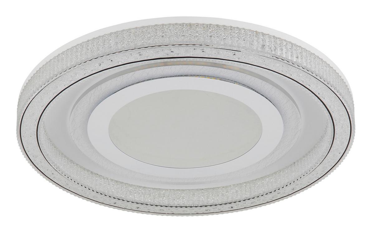 LED Mennyezeti Lámpa 48557-48w Alsuna - fehér/átlátszó, Konventionell, műanyag/fém (48/7cm) - Globo