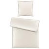 Bettwäsche Bio-Lisa Uni in Offwhite ca. 135x200cm - Weiß, MODERN, Textil (135/200cm) - ecoTree