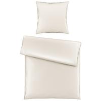 Bettwäsche Bio-Lisa Uni in Offwhite ca. 135x200cm - Weiß, MODERN, Textil (135/200cm) - ecoTree