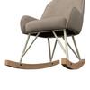 GUNGSTOL FÖR BARN LUNA - beige/bokfärgad, Modern, metall/trä (47/69/60cm) - Bessagi Kids