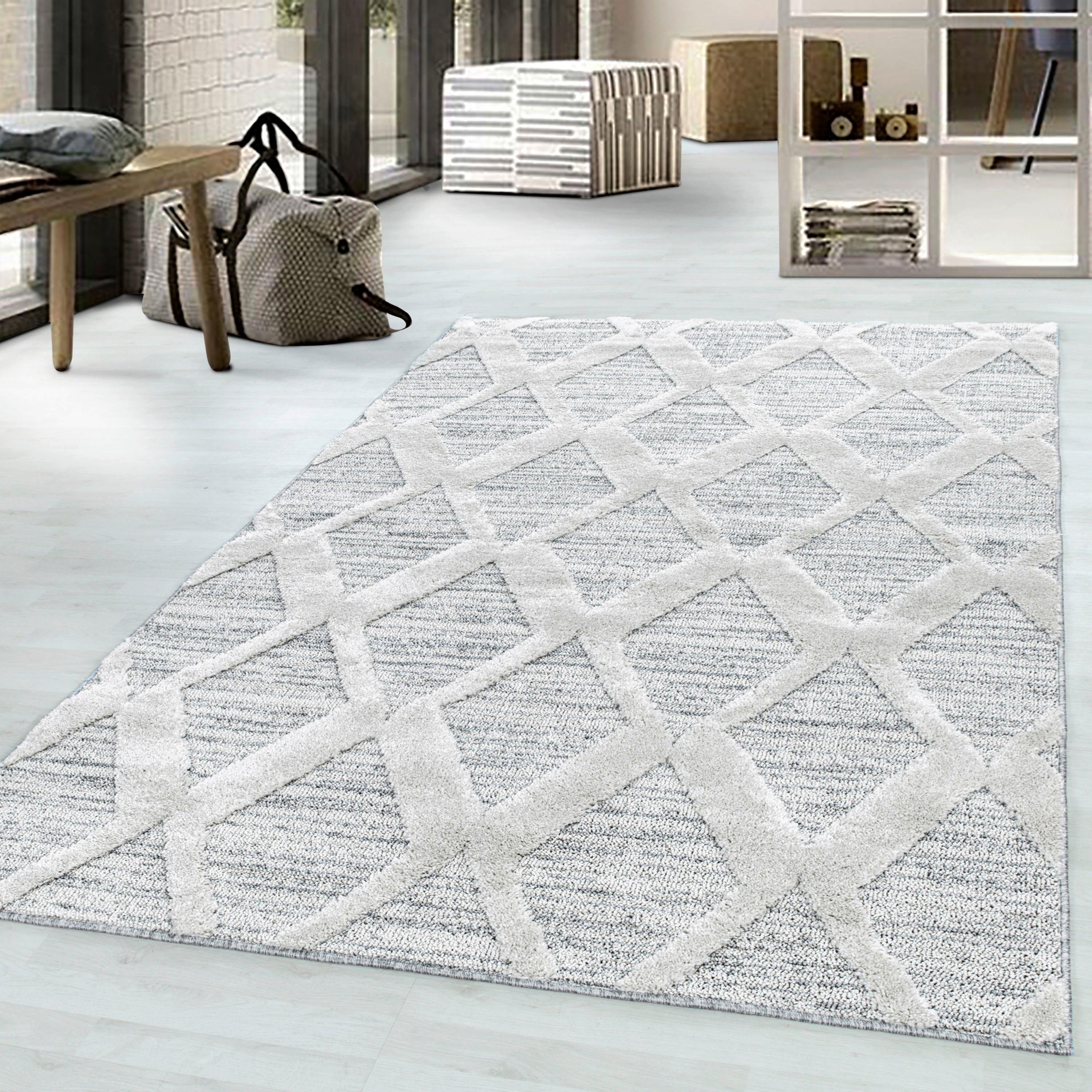 Webteppich Pisa 4703 Grau ca. 160x230cm - Grau, KONVENTIONELL, Textil (160/230cm) - Novel