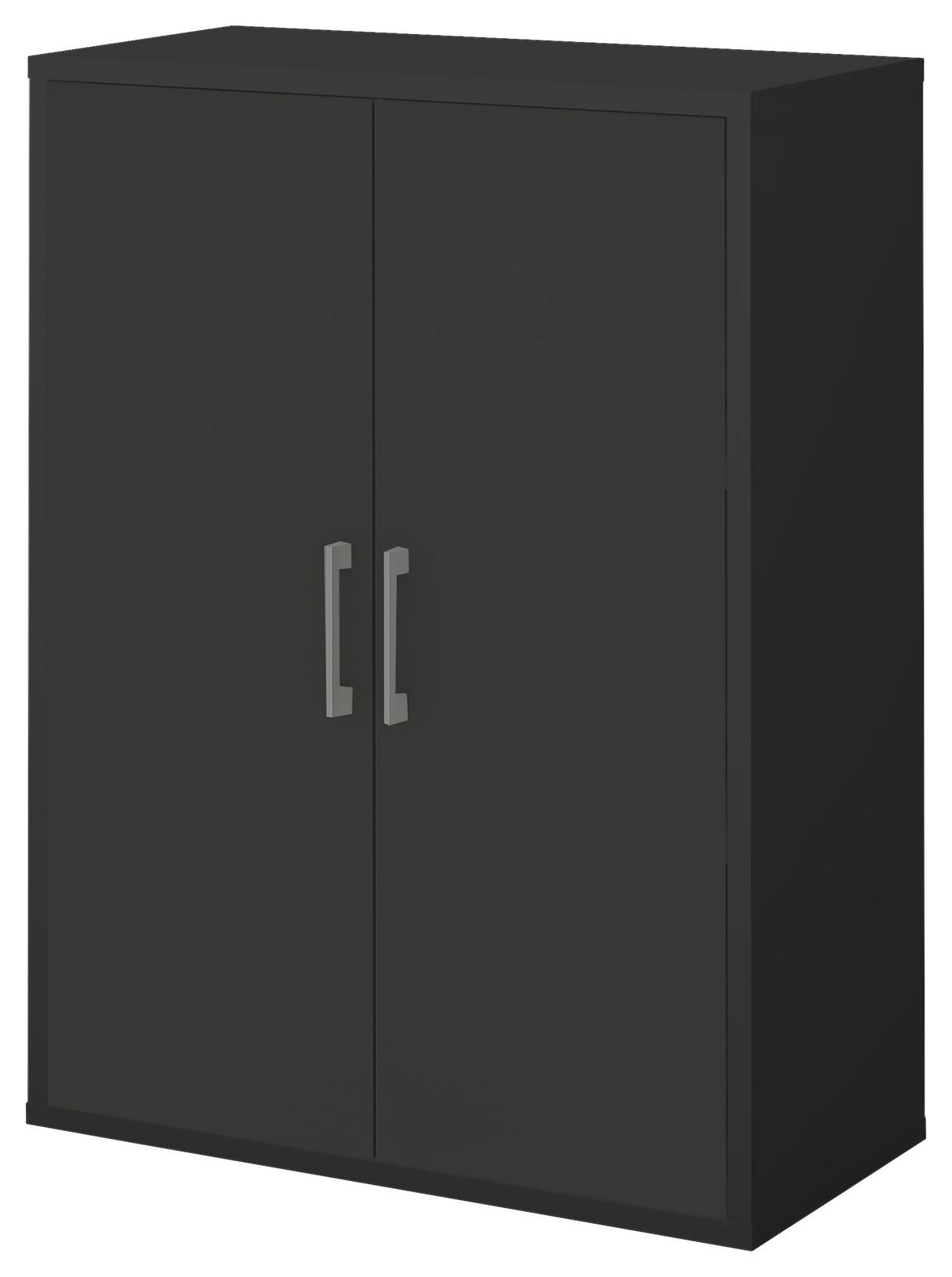 Türenset Big Profi Office - Anthrazit/Alufarben, Modern, Holzwerkstoff/Metall (77/104/2cm) - Mömax