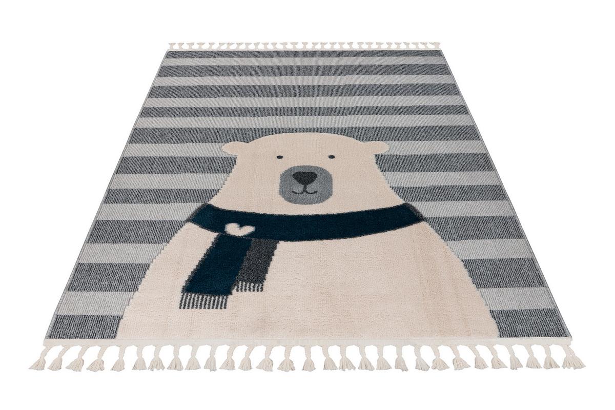 Covor pentru copii My Fano Bear, cca. 120x170cm - multicolor/gri, Basics, textil (120/170cm) - Obsession