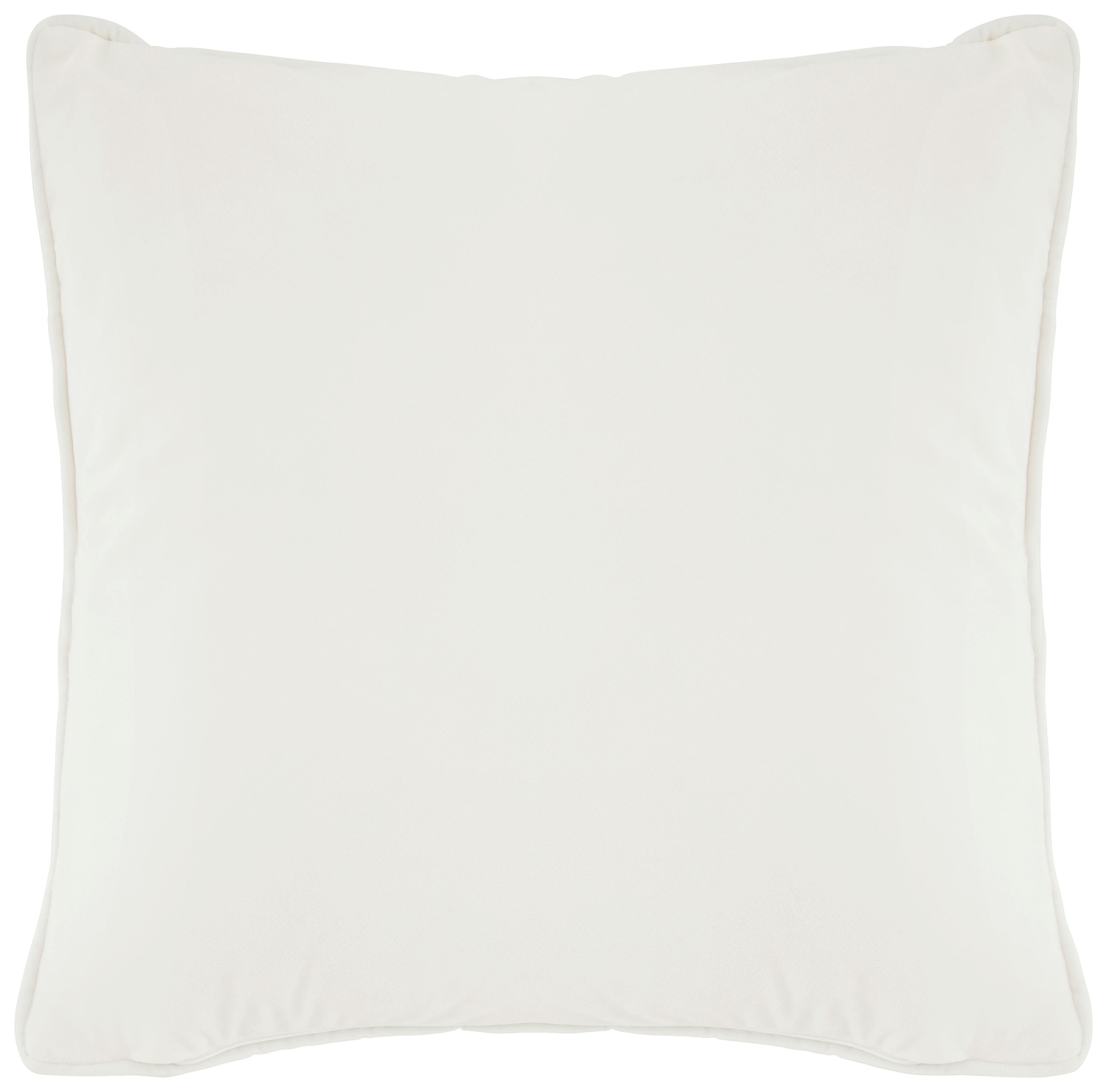 Zierkissen Viola in Weiss ca. 45x45cm - Naturfarben, Konventionell, Textil (45/45cm) - Premium Living