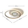 LED-TAKLAMPA PUL - champagne, Modern, metall/plast (42/35/6cm) - Mömax