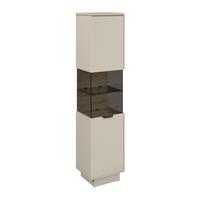 Vitrina Darius - kašmir/hrast Artisan, Trend, staklo/drvni materijal (45/195,5/37cm) - Modern Living