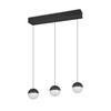 LED-HÄNGLAMPA SESTINE - svart, Modern, metall/plast (60/9/150cm) - Mömax