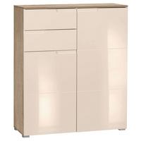 Komód Bézs-tölgy Szín Moon - bézs/tölgyfa színű, Modern, faalapú anyag (100/119/40cm)