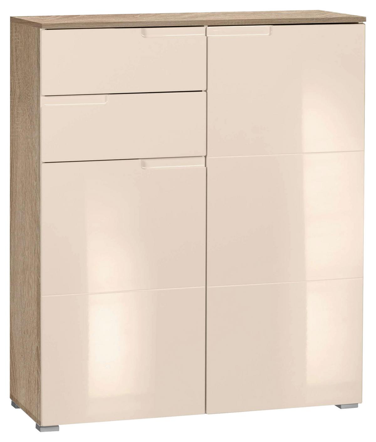 Komód Bézs-tölgy Szín Moon - bézs/tölgyfa színű, Modern, faalapú anyag (100/119/40cm)