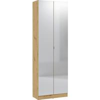 Dulap multifuncțional LENA - stejar Artisan, Trend, sticlă/material pe bază de lemn (65/195,5/33cm) - Modern Living
