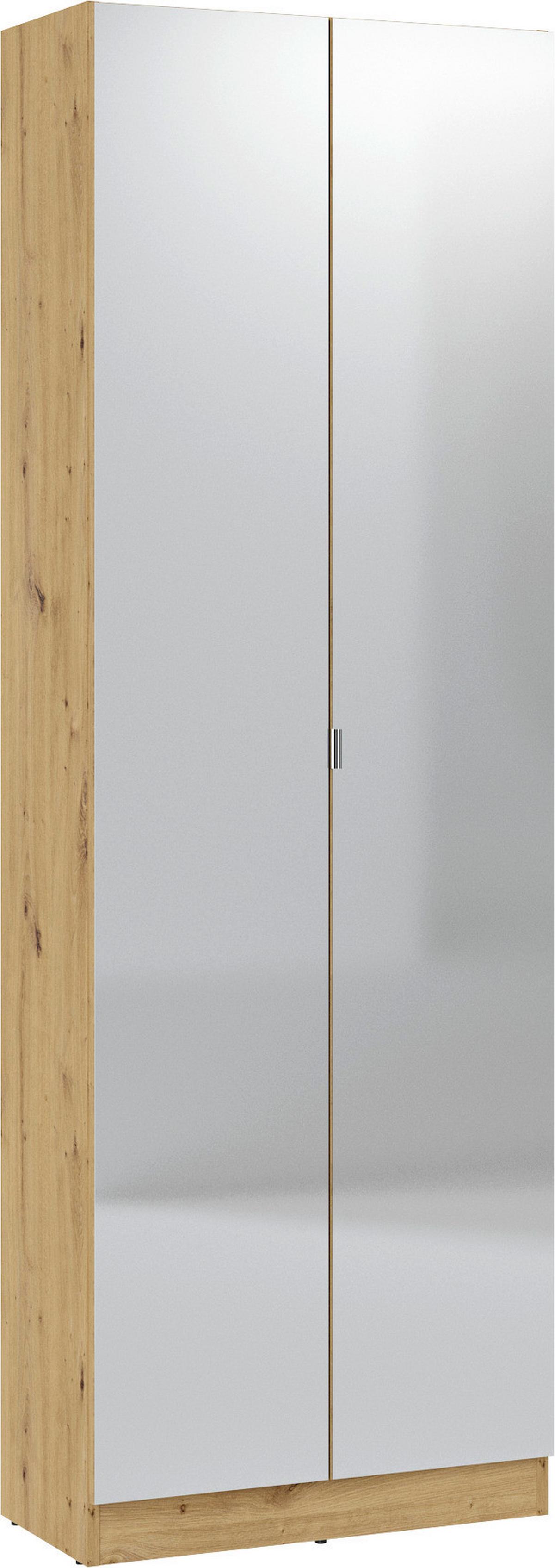 Dulap multifuncțional LENA - stejar Artisan, Trend, sticlă/material pe bază de lemn (65/195,5/33cm) - Modern Living