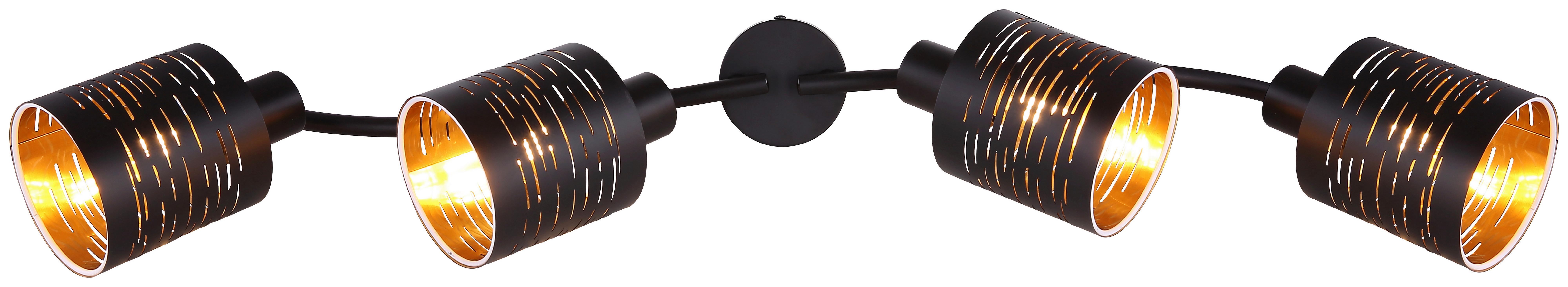 Reflektor 15342-4 Tunno - zlate barve/črna, Design, kovina/umetna masa (72/10/16cm) - Globo