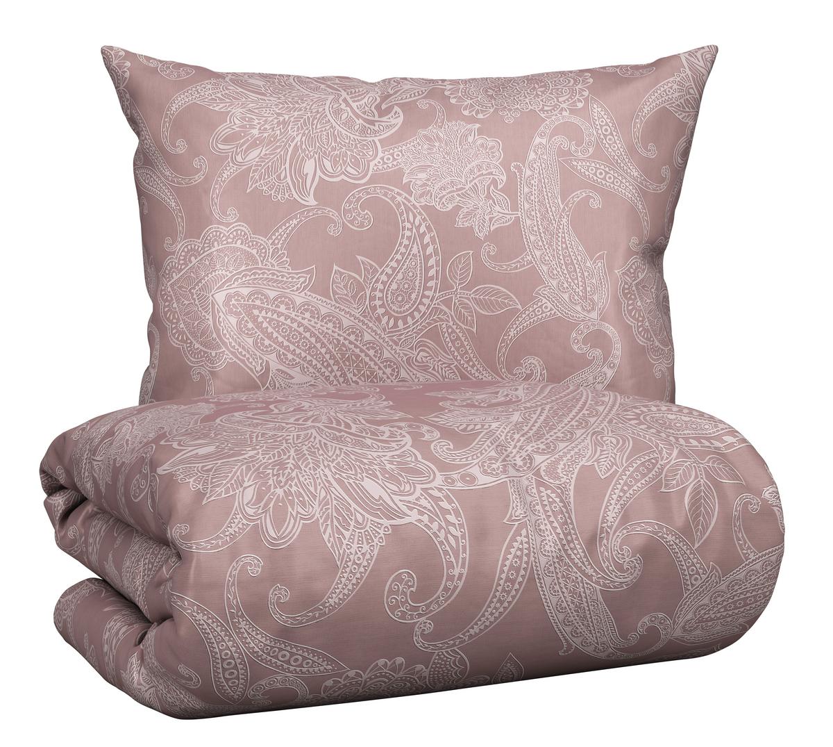 BETTWÄSCHESET AMAL - Mauve, Romantik / Landhaus, Textil (160/210cm) - Modern Living