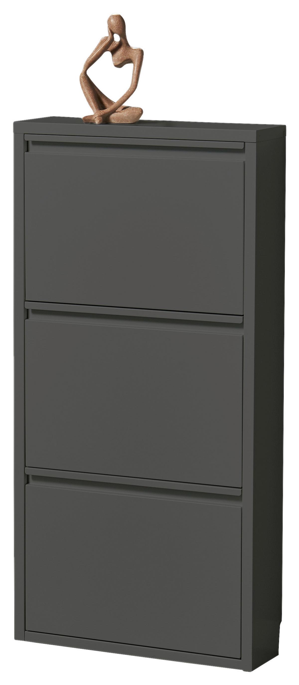 Schuhkipper Bert Anthrazit - Anthrazit, KONVENTIONELL, Metall (51/104/16cm) - Mömax