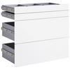 LÅDSET UNIT -BASED- - vit högglans, Modern, trämaterial (91/83/47cm) - Based