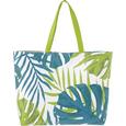 Torba Za Na Plažo Green Leaf - modra/bela, tekstil (44/15cm) - Mömax modern living Torba Za Na Plažo Green Leaf - modra/bela, tekstil (44/15cm) - Mömax modern living