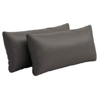 PODUSZKA POD LĘDŹWIE AMICA E - antracytowy, Konventionell, skóra (65/25cm) - Sit & More