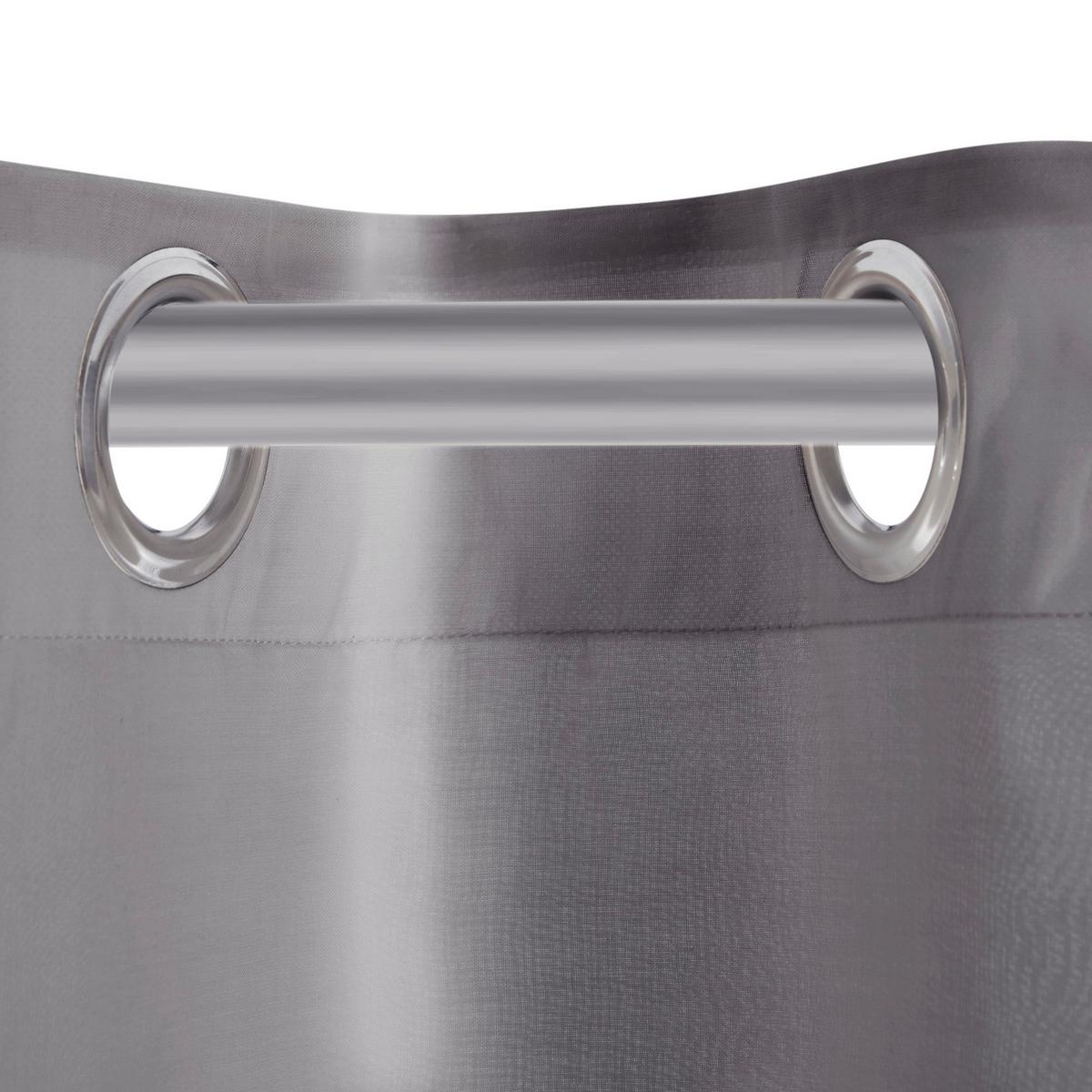 ZASŁONA NA PRZELOTKACH AMALIE - jasnoszary, Romantik / Landhaus, tkanina (140/245cm) - Bessagi Home