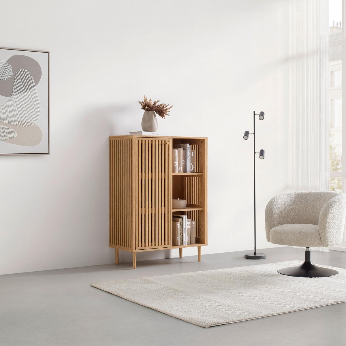 Kommode Barcelona -Exklusiv- - Goldfarben/Naturfarben, Lifestyle, Holzwerkstoff/Papier (80/113,5/40cm) - Mömax