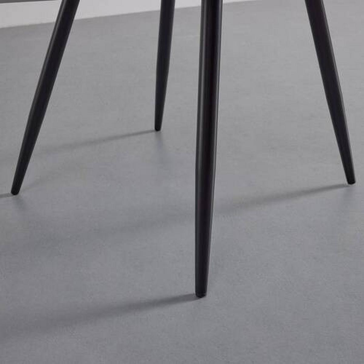 KRZESŁO HINA - jasnoszary/czarny, Modern, metal/drewno (46/84/57cm) - Bessagi Home