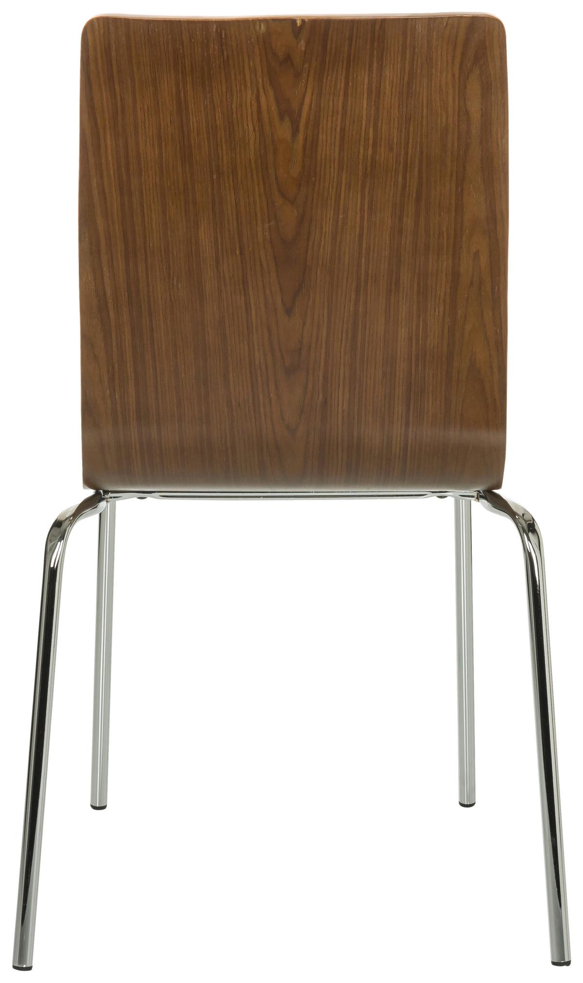 Konferenčni Stol Peria, Oreh, Črna - srebrne barve/črna, Basics, kovina/les (50/86/55cm) - MID.YOU